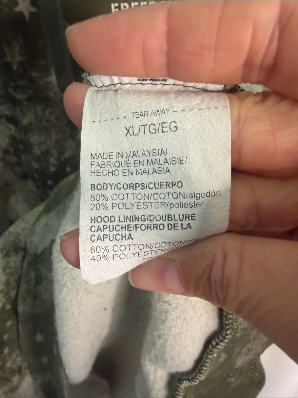 Under Armour Olive Green & Beige Freedom Camo Long Sleeve Hoodie